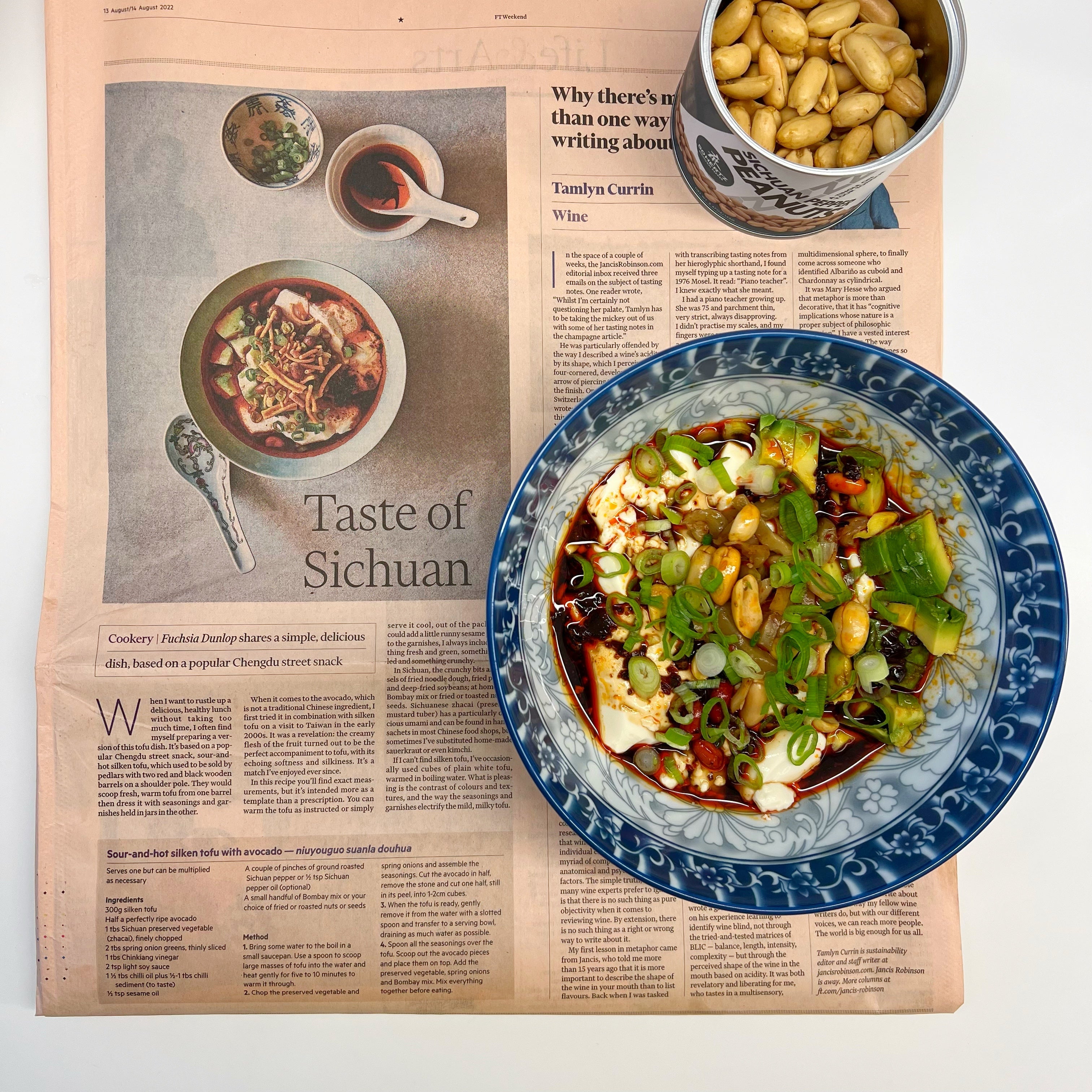Hot-Tingly-Sour Silken Tofu &ndash; 50Hertz Tingly Foods