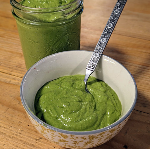 Easiest superpower green salad dressing that tingles!