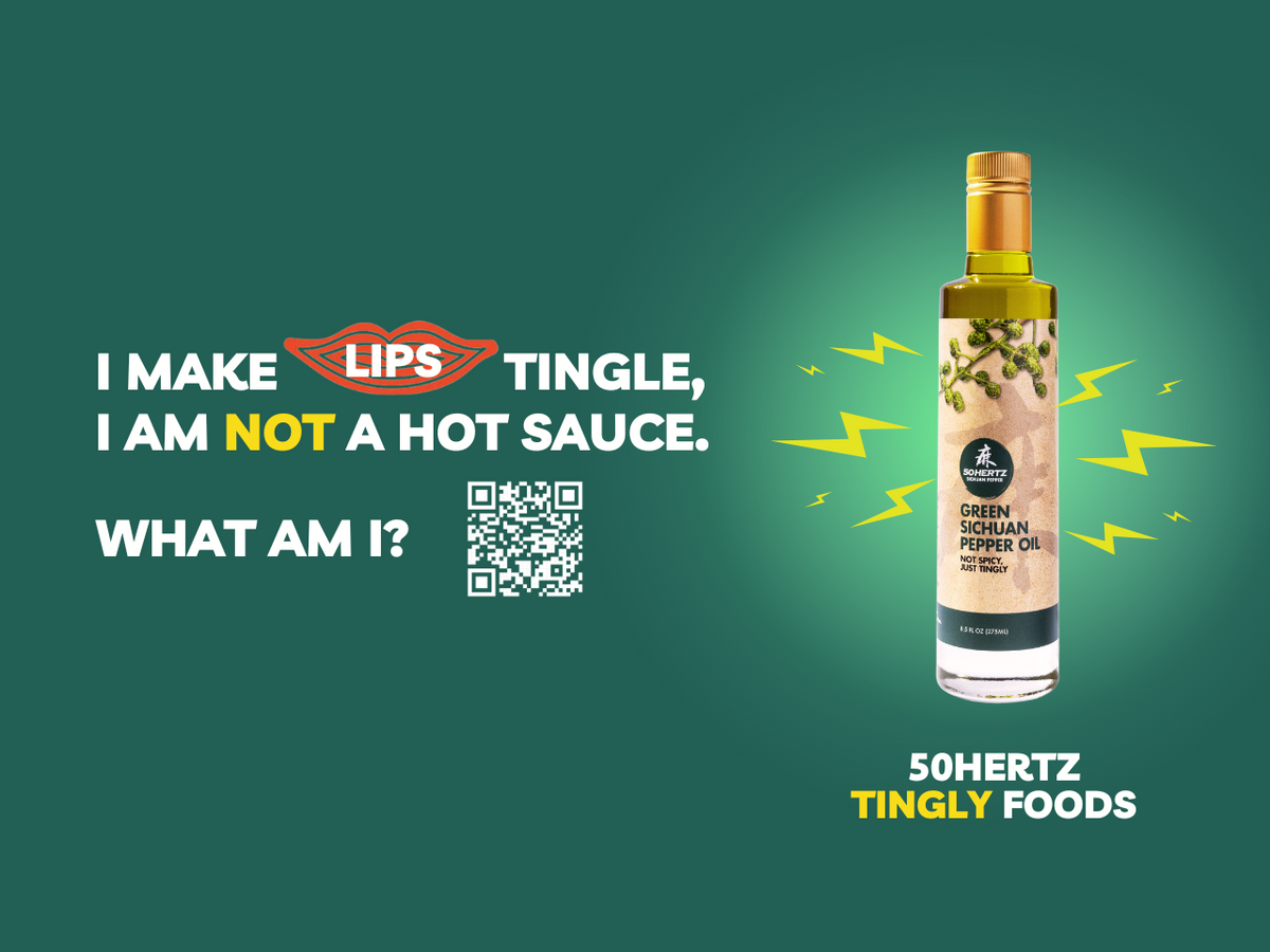 We make lips tingle! 50Hertz Tingly Foods
