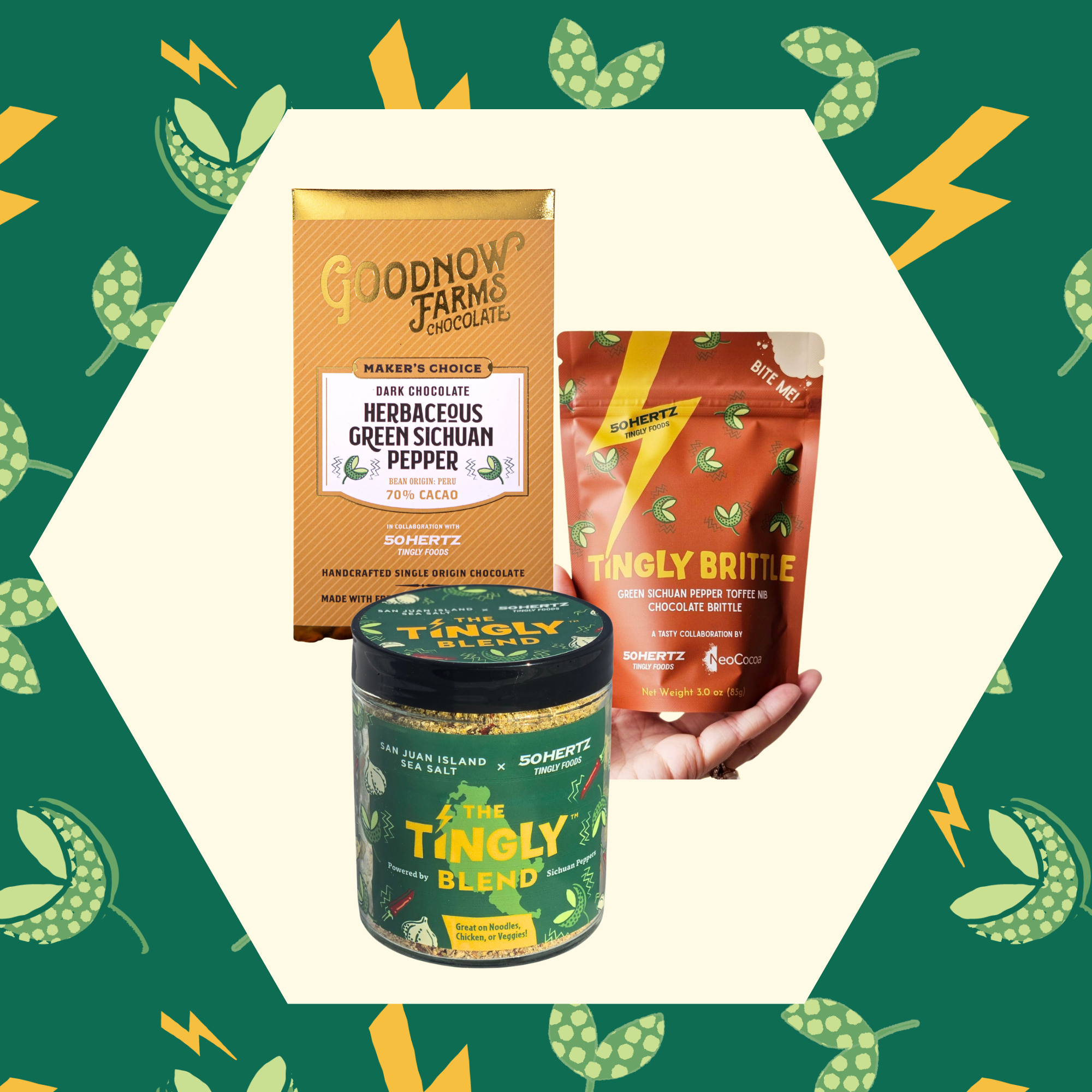 Tingly Vegetable Tingly Collaborations – 50Hertz Tingly Foods