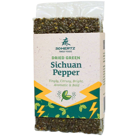 50Hertz Sichuan Pepper Dried Green Sichuan Pepper (0.1oz | 1.5oz | 1lb)