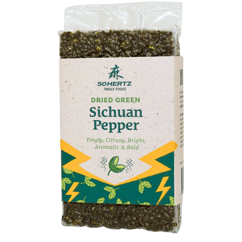 50Hertz Sichuan Pepper Dried Green Sichuan Pepper (0.1oz | 1.5oz | 1lb)