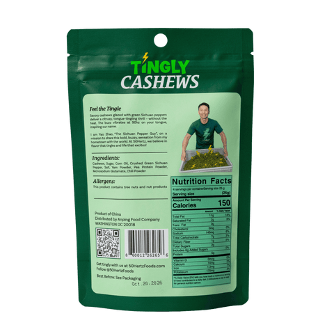 50Hertz Tingly Foods Tingly Sichuan Pepper Cashew (3.5oz)
