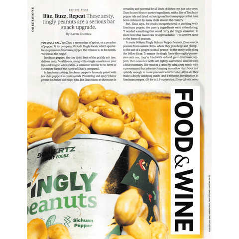 50Hertz Tingly Foods Tingly Sichuan Pepper Peanuts (5.5oz)